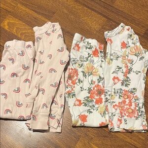GAP Kids Pink and White Pajama Set